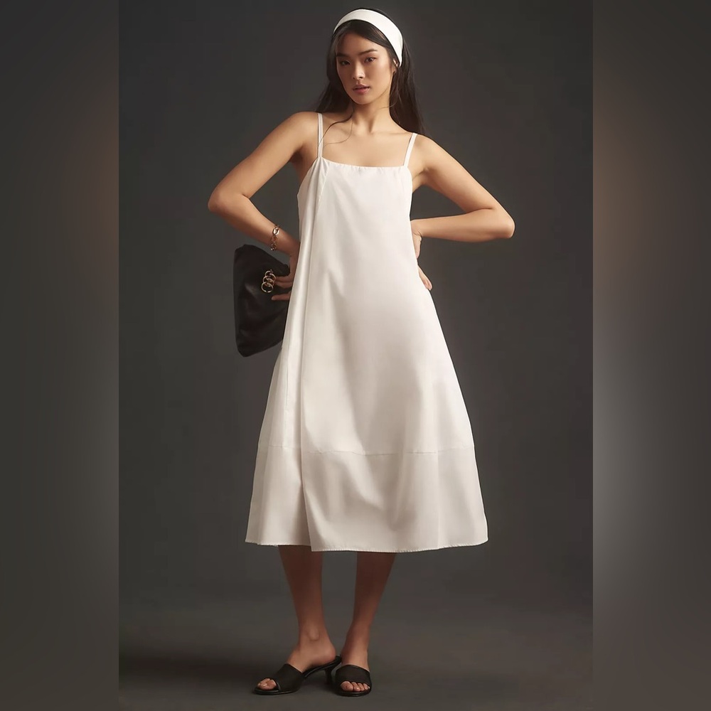 NWT Self Contrast Sleeveless Midi Dress, Size Small